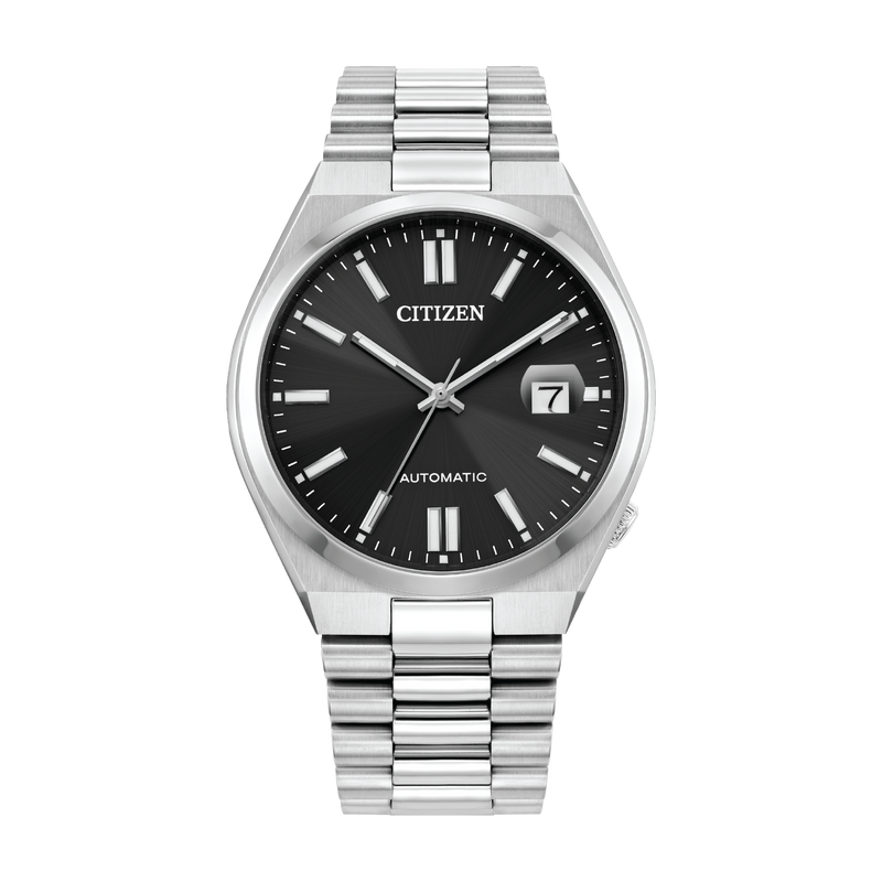 Tsuyosa Black / Stainless Steel | Black Dial