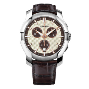 Beige & Gold Chronograph 44mm | Beige Dial
