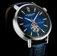 Quasar Skeleton Automatic 42mm Blue/Leather | Blue Dial