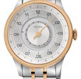 Jones Swiss automatic SW200 single handed watch Silver Two-tone | Silver Dial