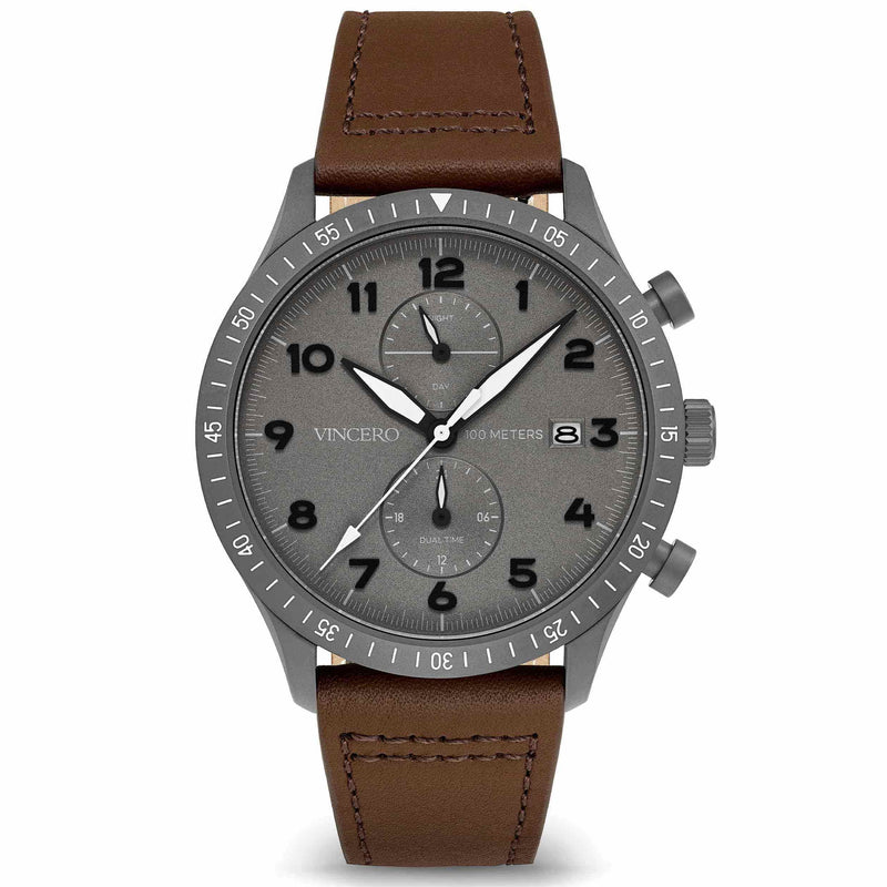 THE ALTITUDE - GUNMETAL/WALNUT | Gunmetal Dial