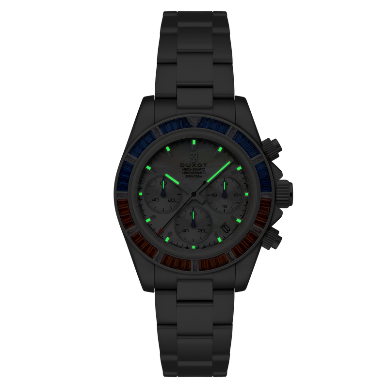 Accelero Rainbow Chronograph White/Stainless Steel | White Dial