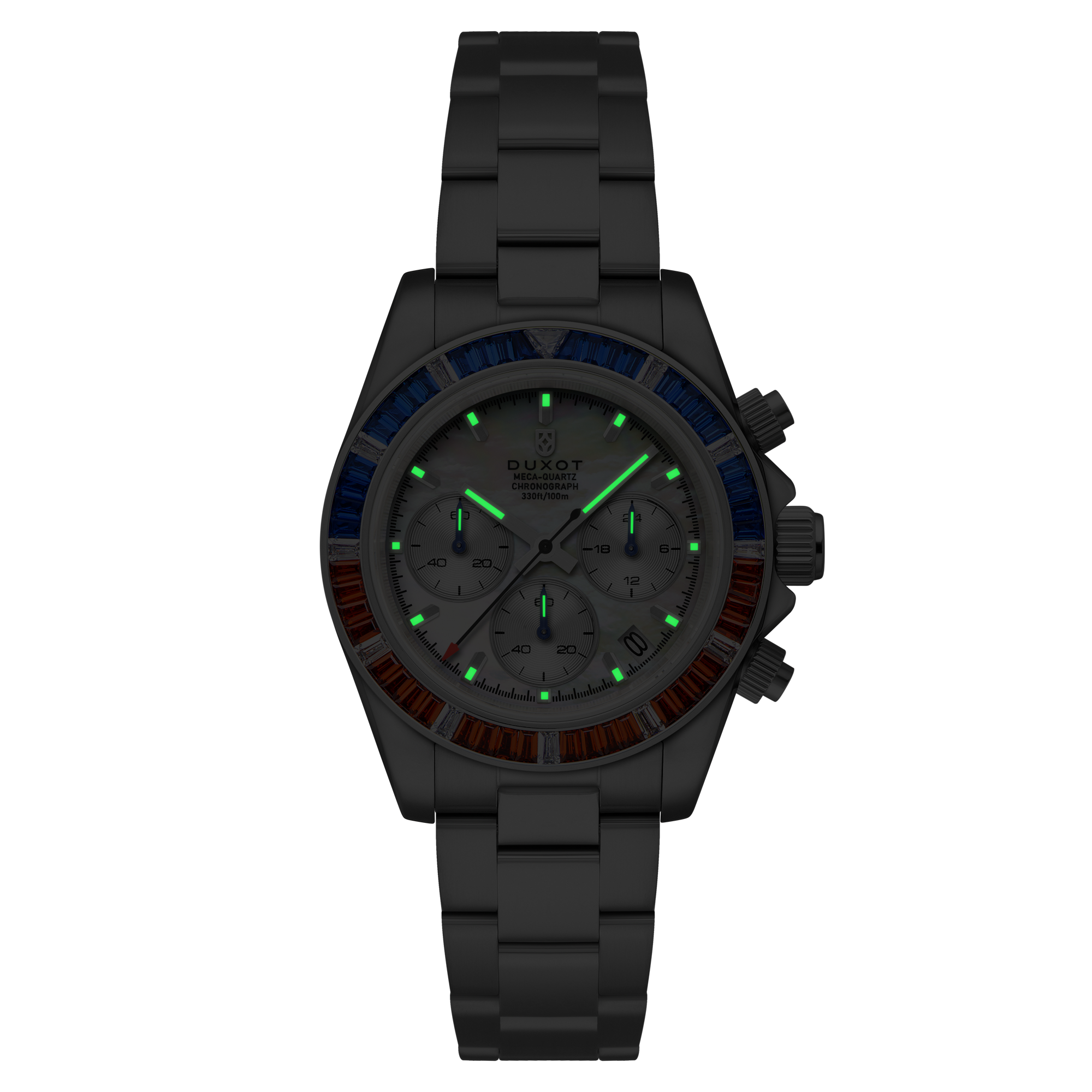 Accelero Rainbow Chronograph White/Stainless Steel | White Dial