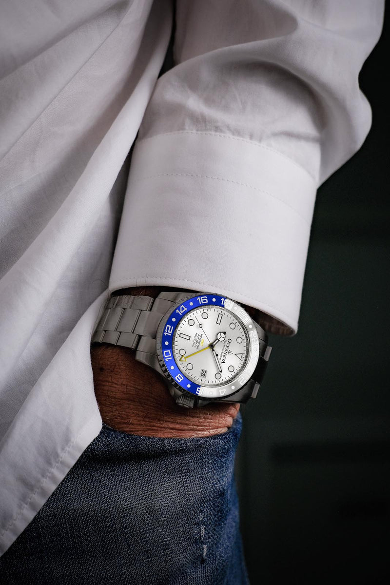Deep Marine Explorer II White/Blue Bezel | White Dial