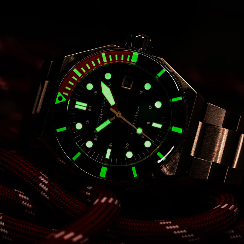 Dumas Blue Dial / Red / Stainless Steel | Blue Dial