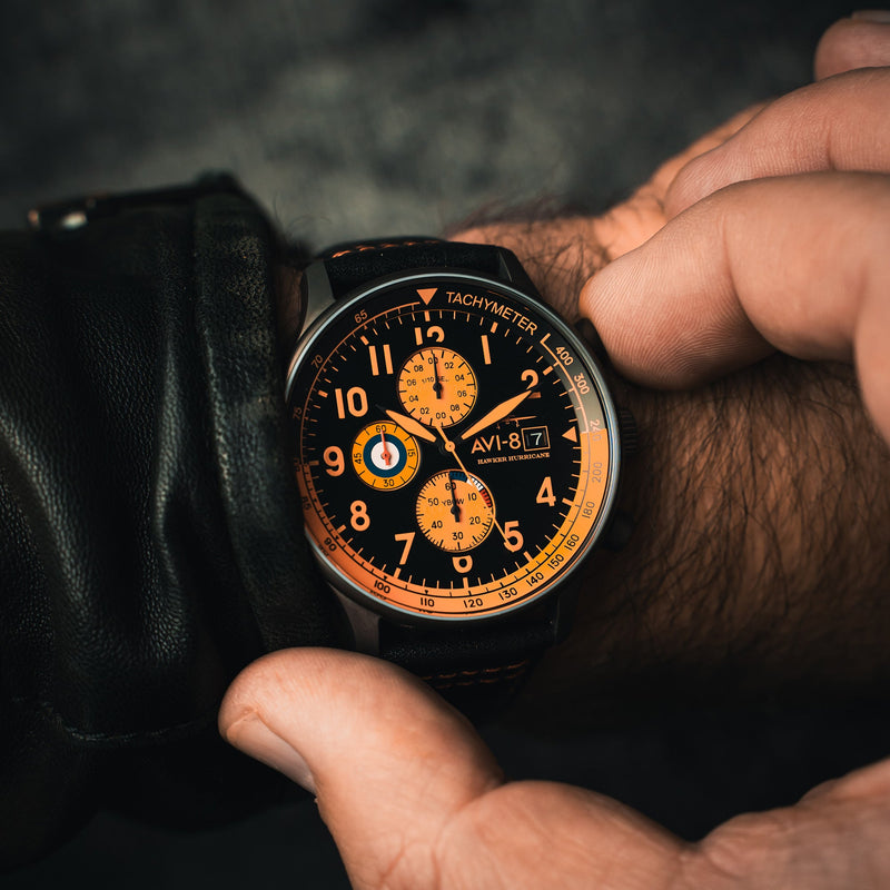 Classic Chronograph BLACK / LEATHER | Black Dial