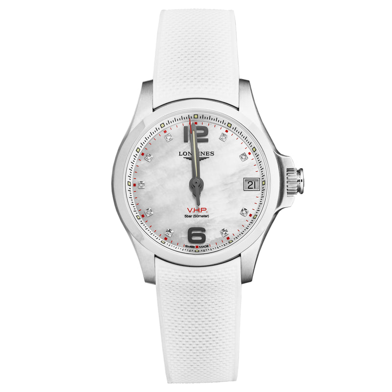 Conquest L33164879 / White | Mother of Pearl Dial
