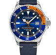 Swiss Automatic Depthmaster Heritage 883H 42mm Diver Blue/Leather | Blue Dial