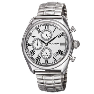 AK827SS-Casual Silver/Stainless Steel | Silver Dial