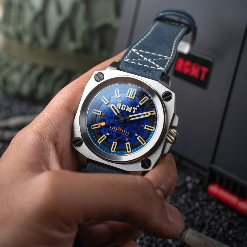 Altimeter Skeleton Automatic Blue / Stainless Steel | Blue Dial