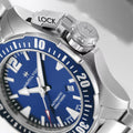 Khaki Navy Silver/SS Blue Dial