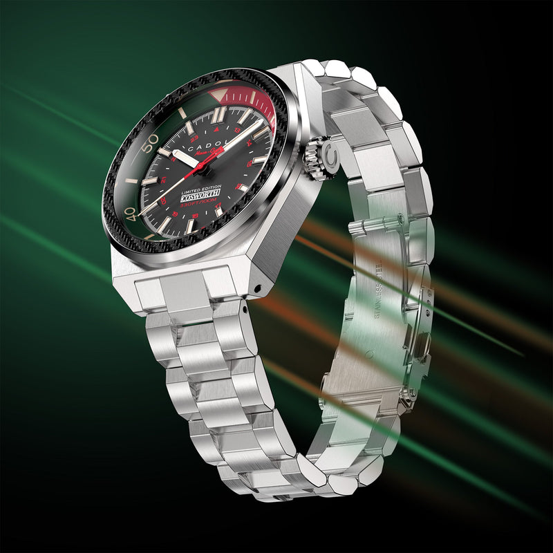 COSWORTH COSTIN MECA-QUARTZ LIMITED EDITION BLACK / STAINLESS STEEL | Black Dial