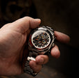 ATLAS DUAL TIME CHRONOGRAPH BLACK / STAINLESS STEEL | Black Dial