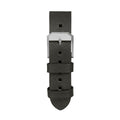 STRAP, 20mm, ITALIAN LEATHER, CROSS HATCH, PARKERIZED BUCKLE, MOSS GREEN, STANDARD ITALIAN LEATHER, CROSS HATCH
