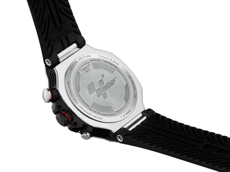 T-Race MotoGP Quartz Chronograph Black / Silicone | Dark Grey Dial