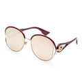 Fashion Red Frame, Multilayered Gold Lens |  Dial