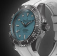 Damascus Swiss Automatic SW200 Deep Marine Explorer II Damascus/Light Blue Dial/White Strap | Light-blue Dial