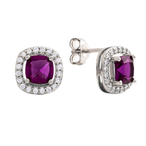 Juliet Stud Earrings 18k White Gold