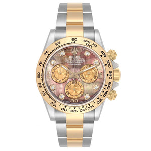 GMT-Master II Steel Yellow Gold Tahitian Mother Of Pearl Diamond  - Pre-Owned | Mother of Peal Dial