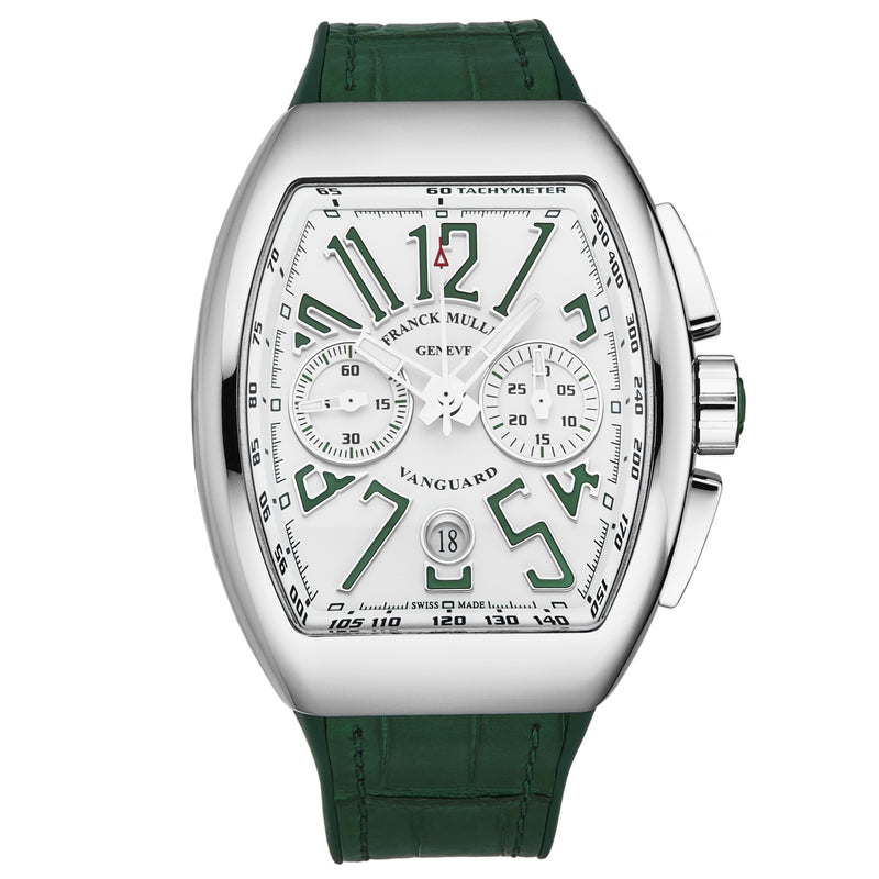 Vanguard 45CCWHTGRN / White | White Dial