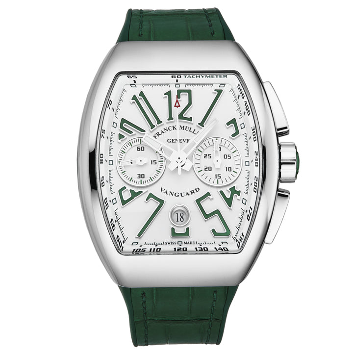 Vanguard 45CCWHTGRN / White | White Dial