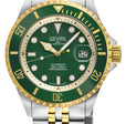 Wall Street Gevril Swiss Made SW200-1 Steel Rotating Green Ceramic Bezel , 316L case, Green Dial | Blue Dial