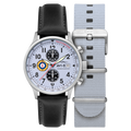 Classic Chronograph Gray / Black Leather | Gray Dial