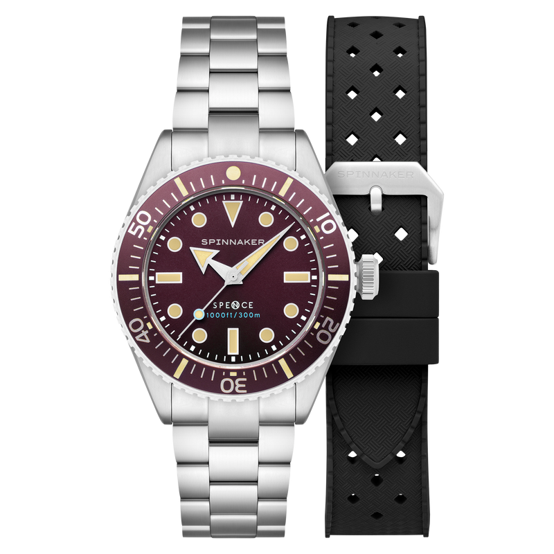 Spence 300 Automatic Red/Stainless Steel | Red Dial