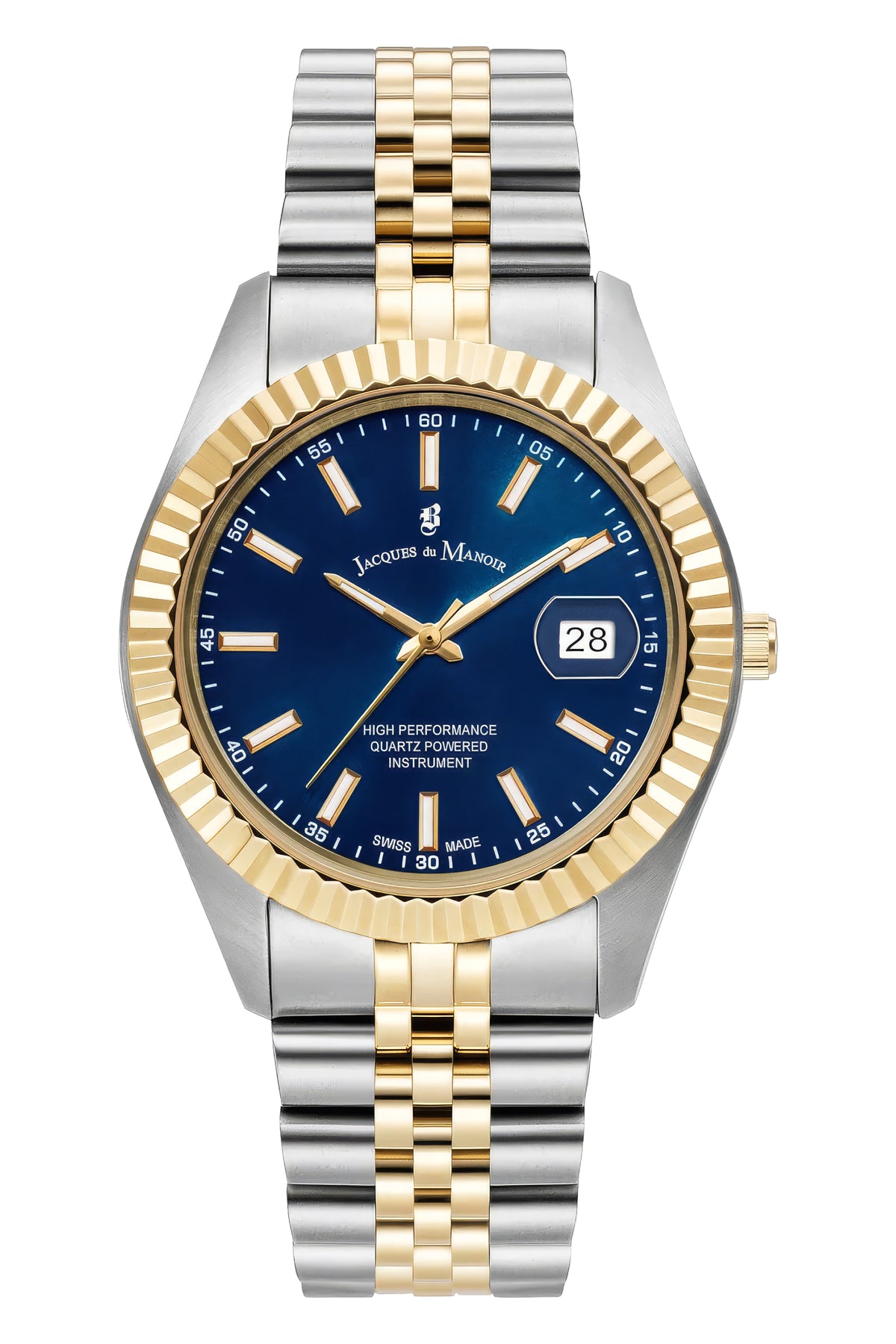 Inspiration Business Blue Dial / Stianless Steel / Gold Tone Stainless Steel Bracelet Blue Dial