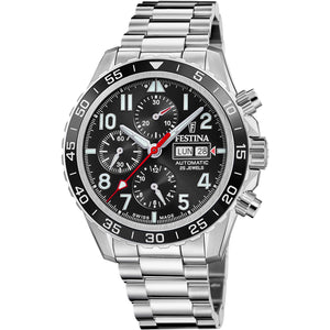 Aviator North Chrono Black / Stainless Steel | Black Dial