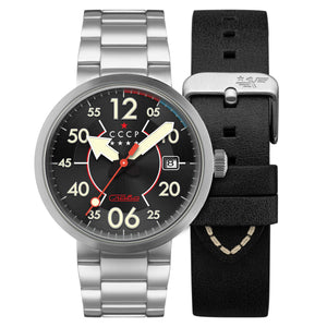 Proton Automatic Silver / Black | Black Dial
