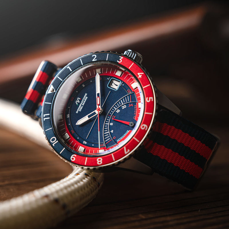 Fano Retrograde Blue / Nylon Strap | Blue Dial