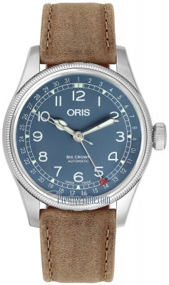 Big Crown Pointer Date Blue / Leather | Blue Dial