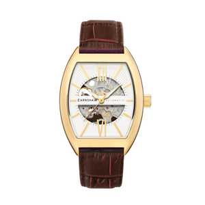 Catton Skeleton Automatic White / Genuine Leather | White Dial