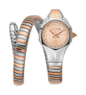 Just Cavalli 22mm / Silver and Rose Gold / Rose Gold | Rose Gold Dial