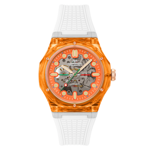 Ravello Automatic Orange / Silicone | Orange Dial