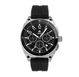 Sonar with Date Black/Silver | Black Dial