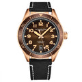 Monaco Black/Leather/Brown Dial/Rose Case | Brown Dial