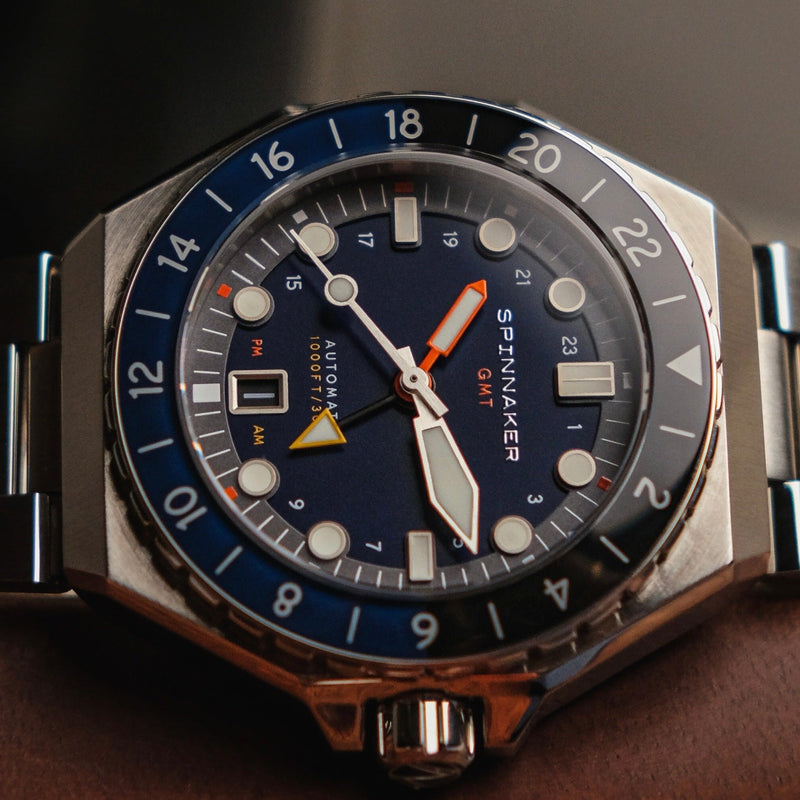Dumas GMT Automatic Blue / Stainless Steel | Blue Dial