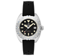 Amalfi Automatic Black / Black Silicone | Black Dial