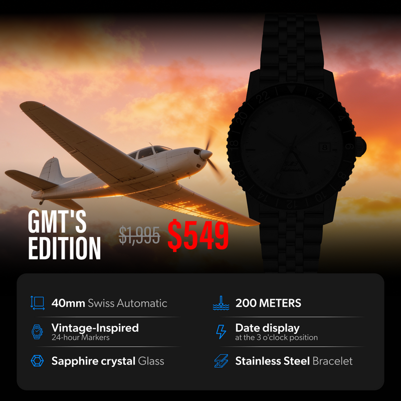 June 2026 Centum Mystery GMT Automatic Watch Edition