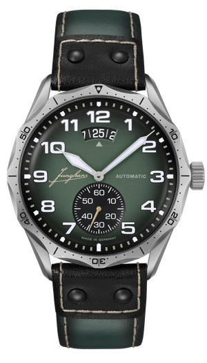 Pilot Automatic Dark Green Dial / Dark Green and Black Riveted Leather Strap Dark Green Dial