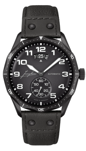 Pilot Automatic Dark Gray Dial / Black Riveted Leather Strap Dark Gray Dial