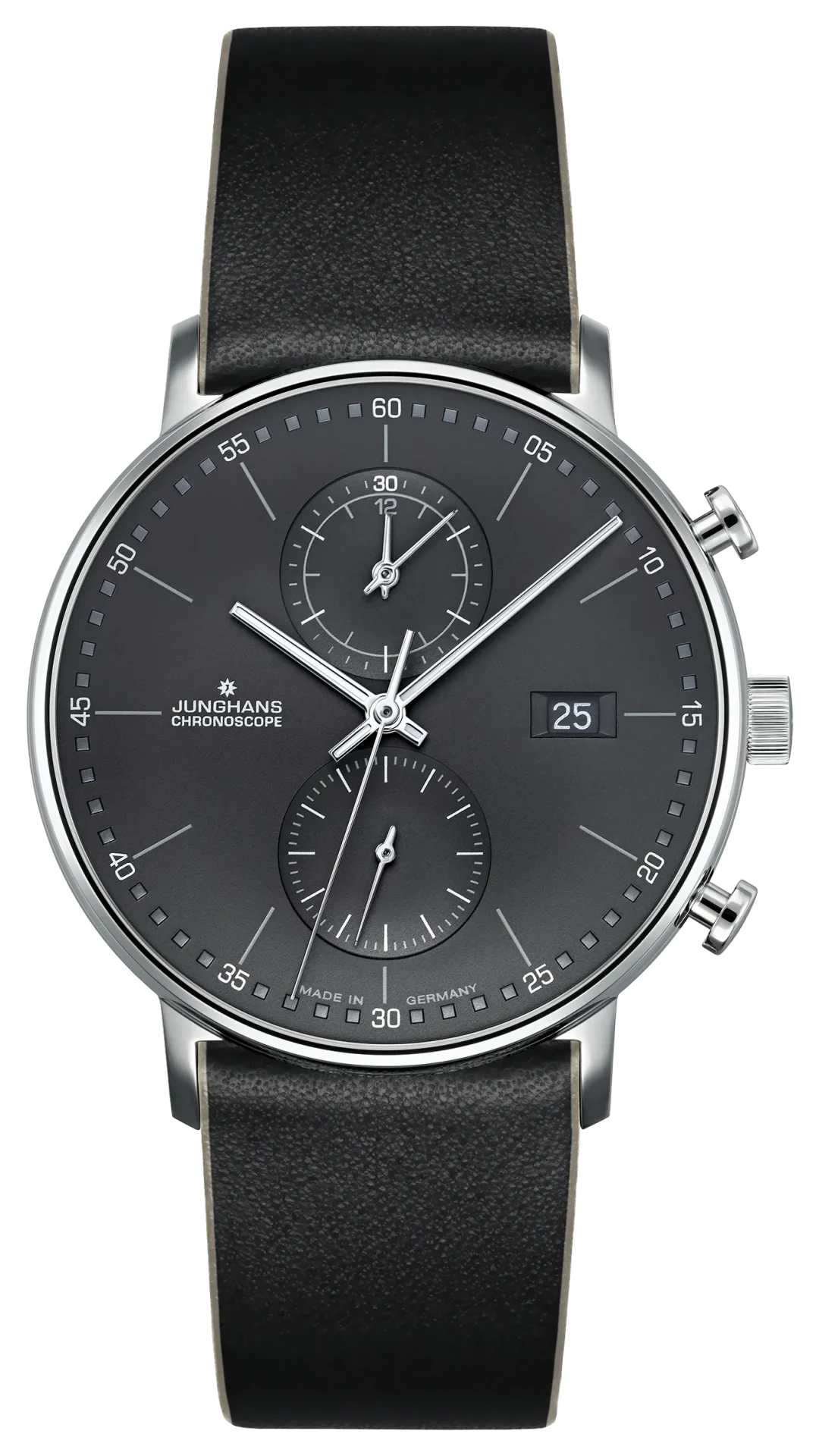 Form C Anthracite Dial / Black Leather Strap Anthracite Dial