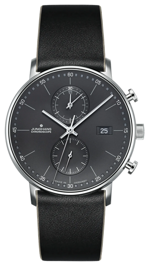 Form C Anthracite Dial / Black Leather Strap Anthracite Dial