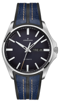 Meister S Automatic Midnight Blue Dial / Blue-Black Rubber-Leather Strap Midnight Blue Dial