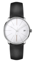 Meister Fein Kleine Automatic White Dial / Dark Brown Leather Strap White Dial