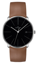 Meister Fein Automatic Black Dial / Brown Leather Strap Black Dial