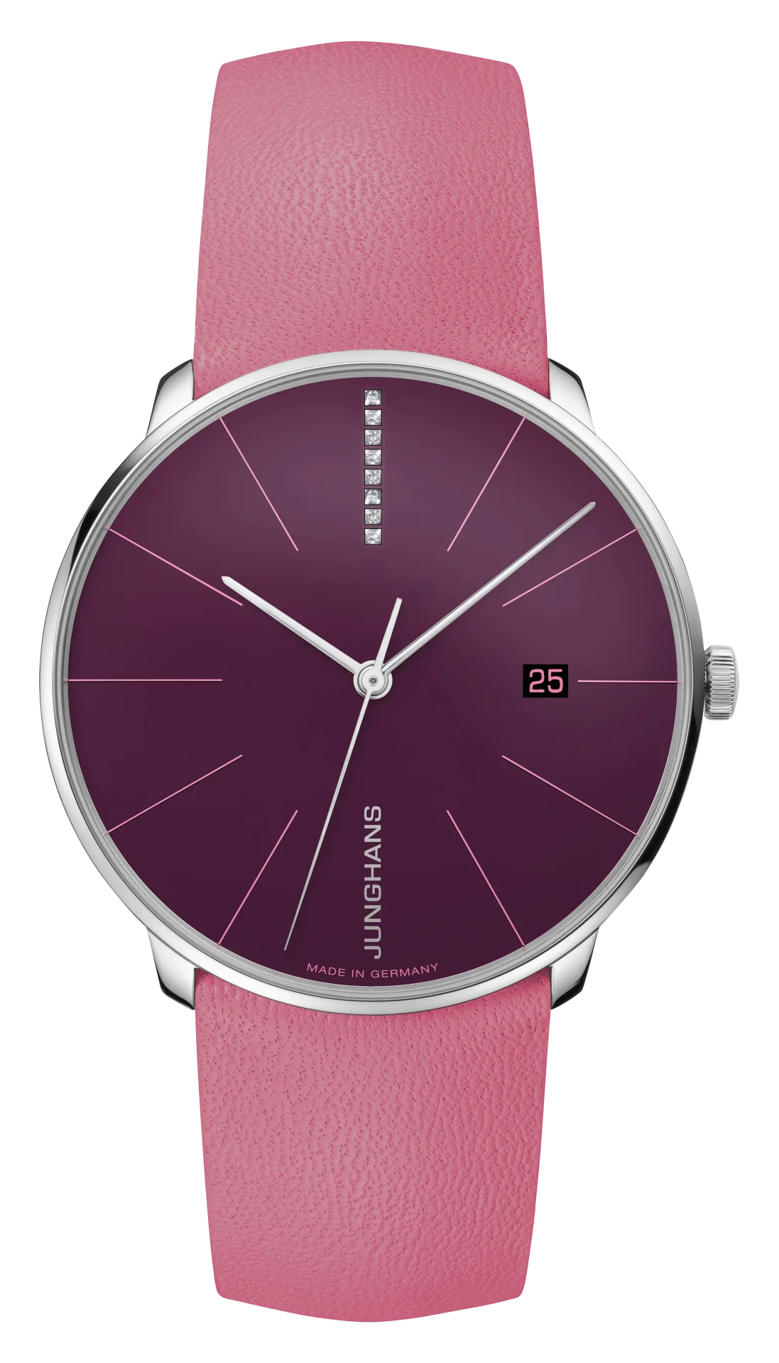 Meister Fein Automatic Blackberry Dial / Pink Leather Strap Blackberry Dial