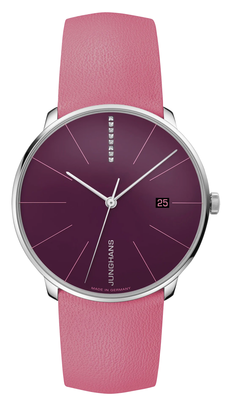 Meister Fein Automatic Blackberry Dial / Pink Leather Strap Blackberry Dial